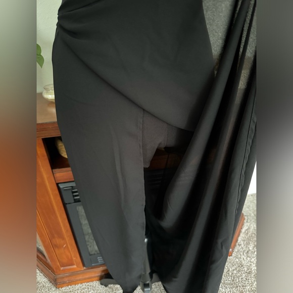 Lucy In The Sky Chiffon Luxe Maxi Dress Black - Size Small - Picture 4 of 12